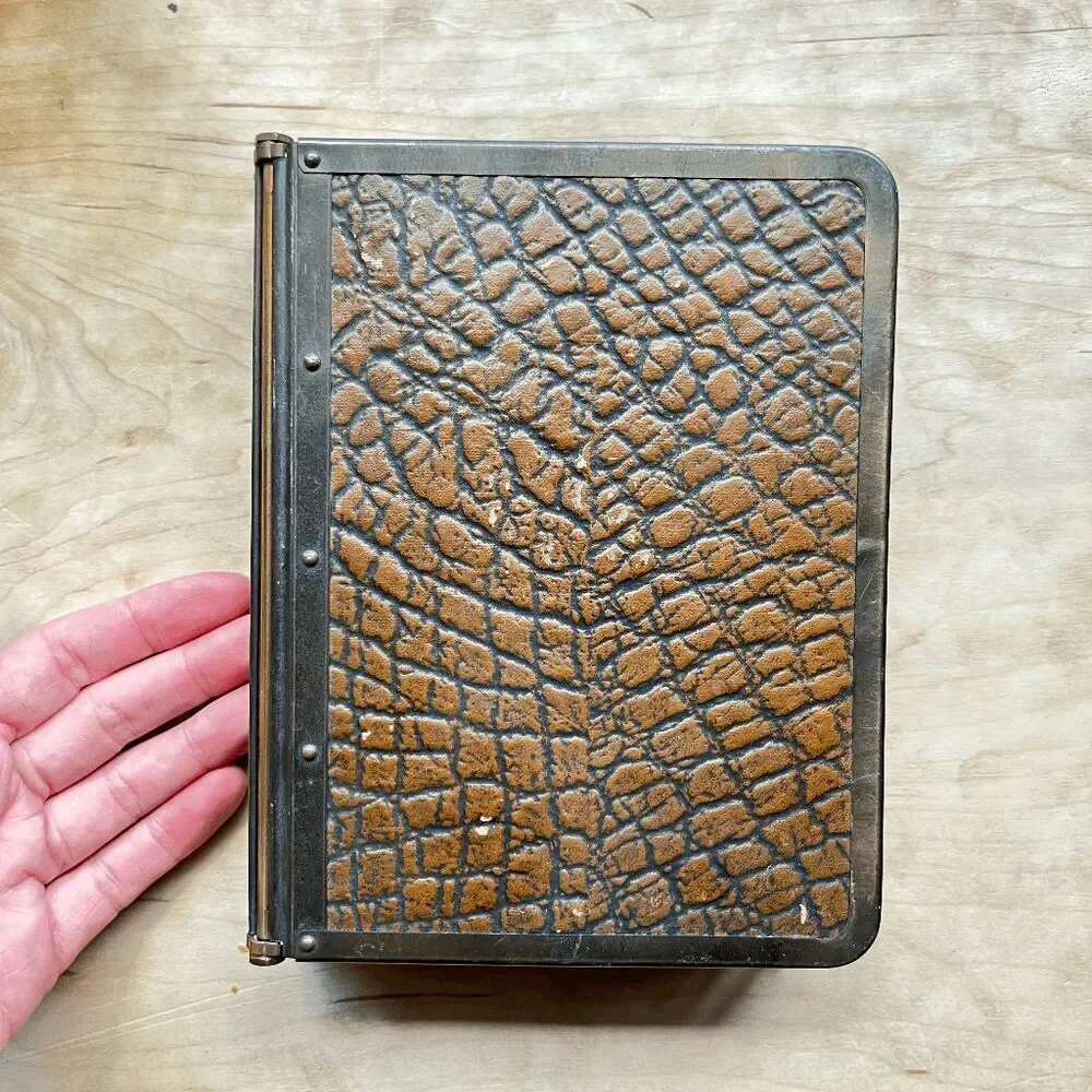 VTG 1920s 1930s Art Deco Executive Desk Organizer Privacy Memo Pad